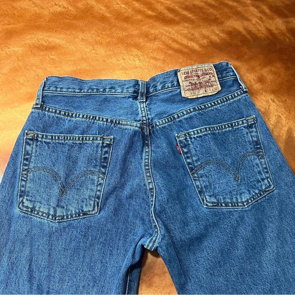 Vintage Levi's 501 Button Fly Blue Jeans 33x32 100% cotton 90s